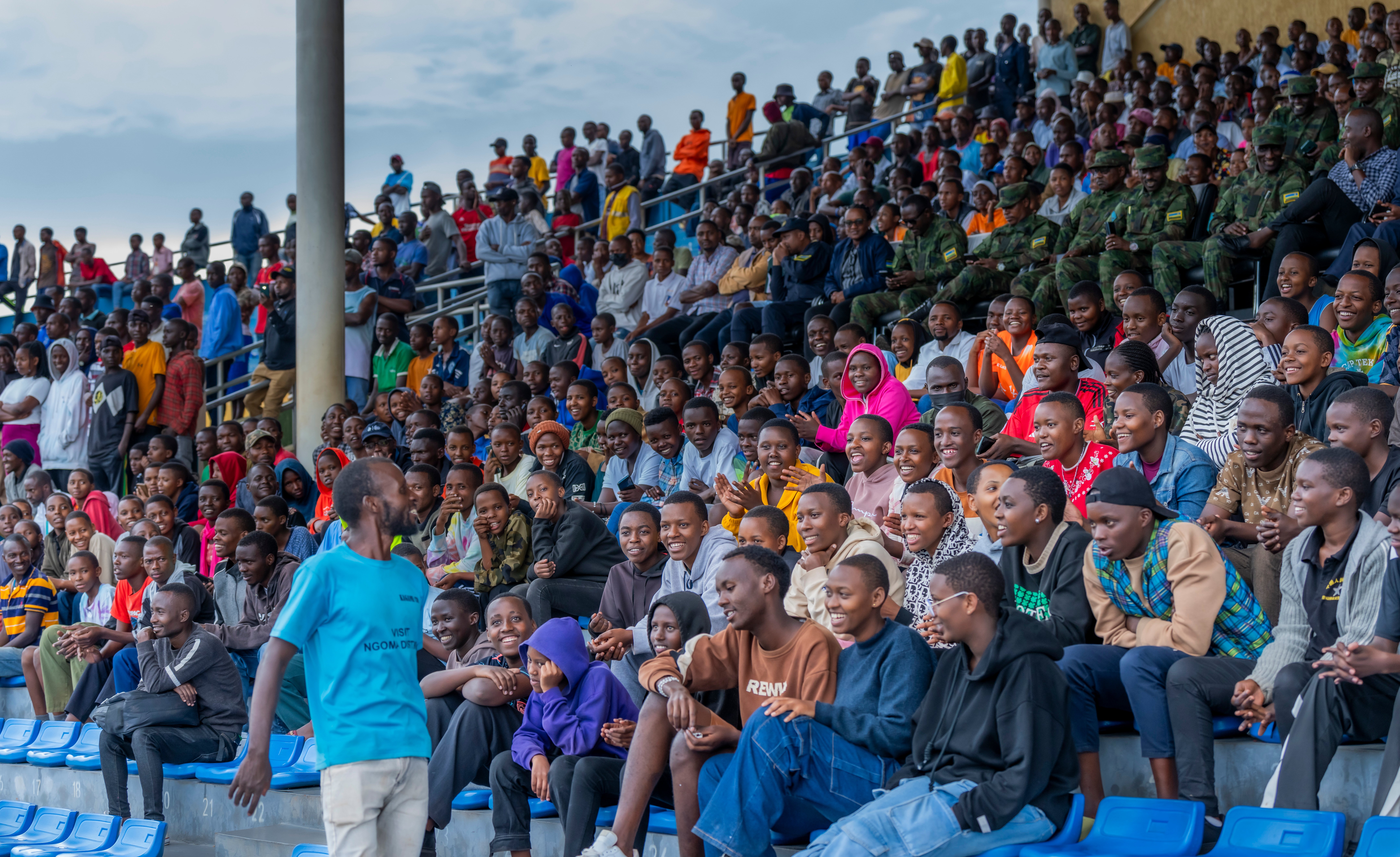 Uyu mukino wari witabiriwe n'abafana benshi, barimo n'ingabo z' u Rwanda