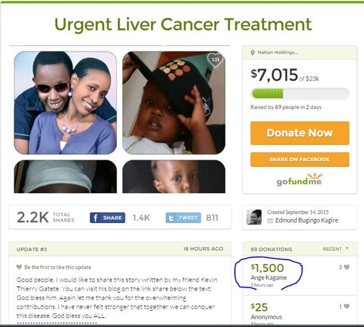 Ange Kagame ntiyatewe isoni zo kugaragaza ko atewe ishema ryo gufasha Kagire.