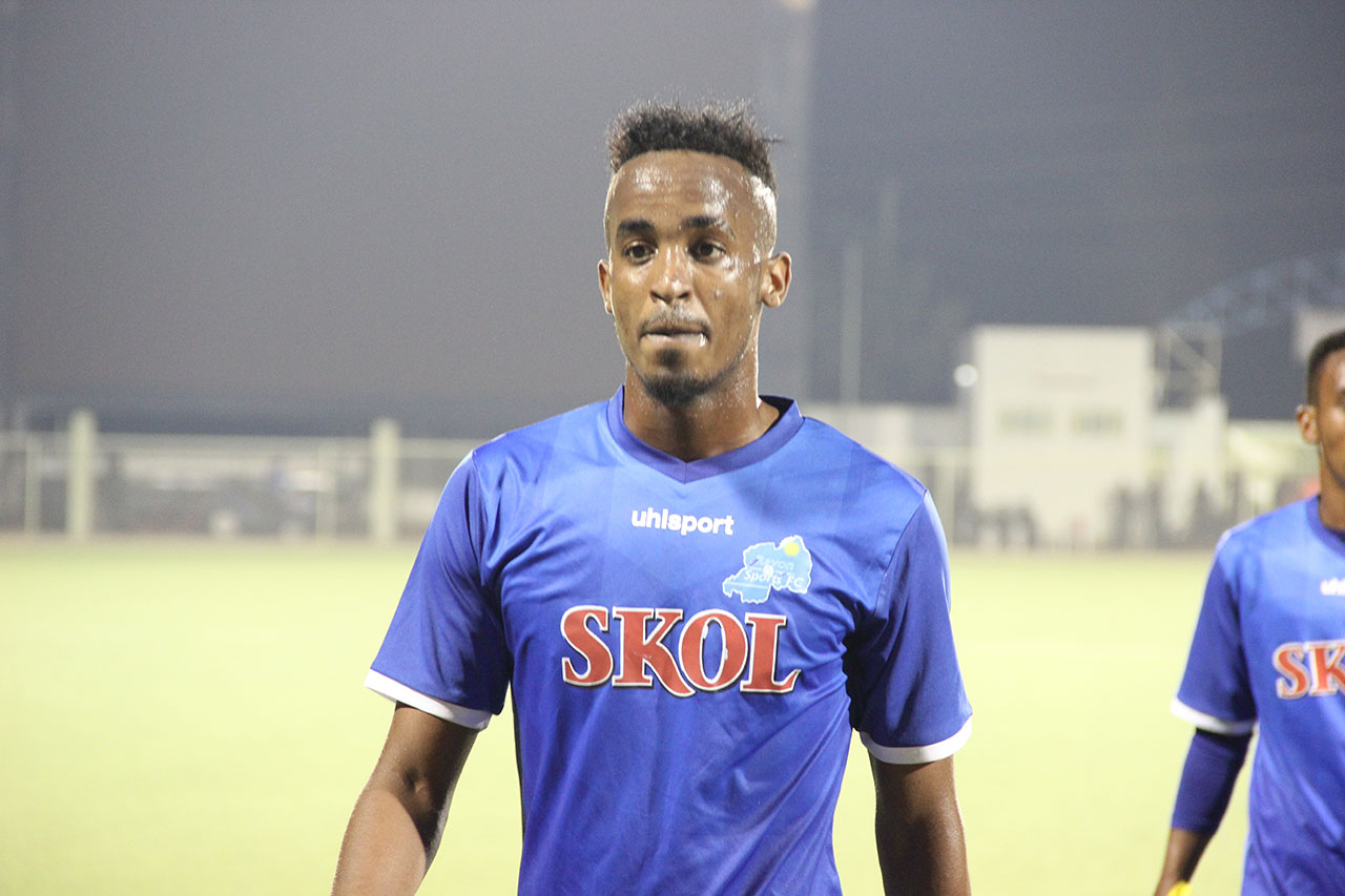 Yannick nyuma y'umukino we wa mbere muri Rayon Sports