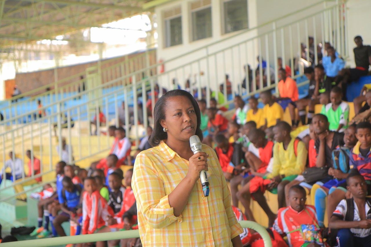 Minisitiri wa Siporo n'Umuco Madamu Nyirasafari Esperance