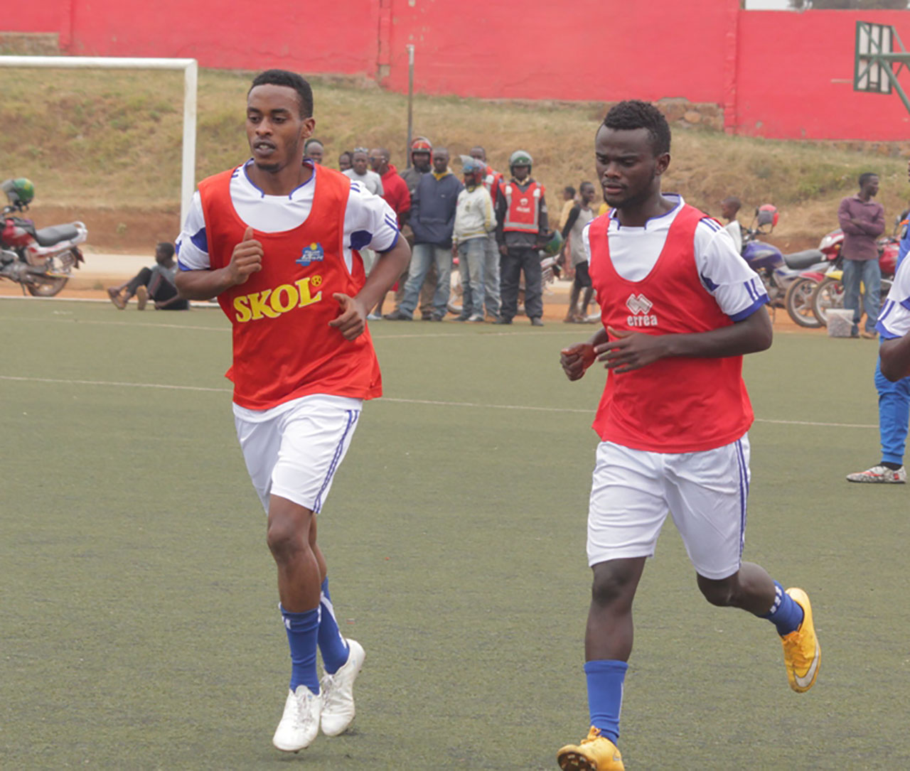 Eric Rutanga wavuye muri APR Fc na Manishimwe Djabel mu myitozo