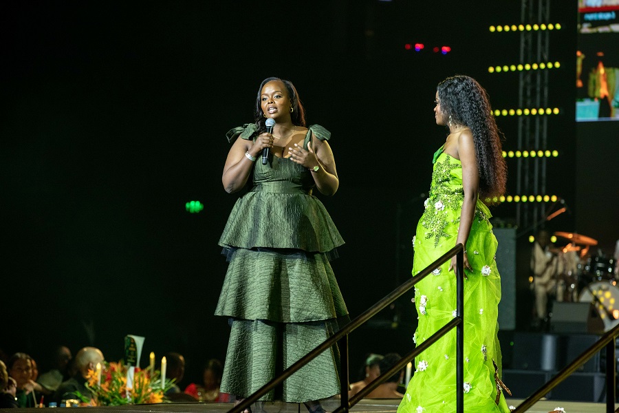 Ingrid Karangwayire na Sherrie Silver muri ibyo birori