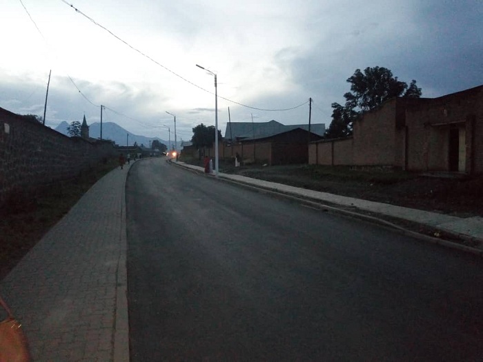 Uyu muhanda uturuka ahitwa mu rya gatandatu ugana kuri kiriziya gatolika ya Ruhengeri