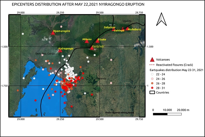Imitingito yibasiye inkengero z'ikiyaga ndetse imwe igakubitira no mu kiyaga