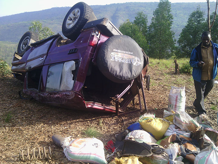 Abantu batatu bakomerekeye muri iyi mpanuka bari kuvurirwa muri CHUK.
