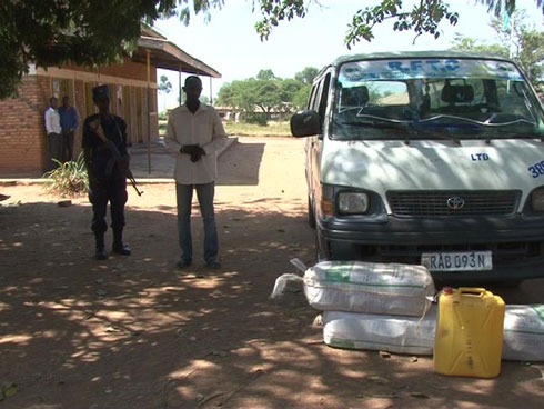 Iyi modoka yafatiwemo ibiyobyabwenge bifite agaciro ka miliyoni n