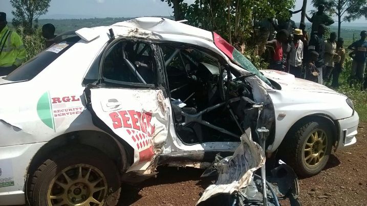 Imodoka yari itwaye Claude na Christophe yarangiritse cyane