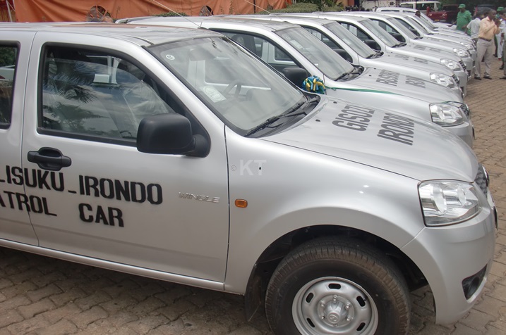 Imodoka zizifashishwa mu gucunga umutekano no kunoza isuku.