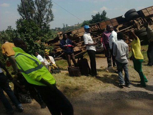 Imodoka yabirindutse ariko ku bw