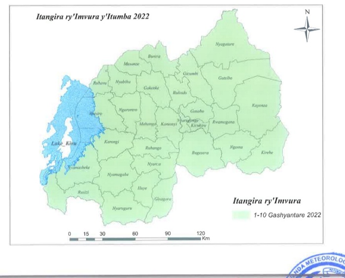 Igihe imvura yatangiriye