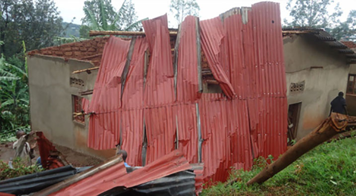 Imwe mu nzu zasambuwe n