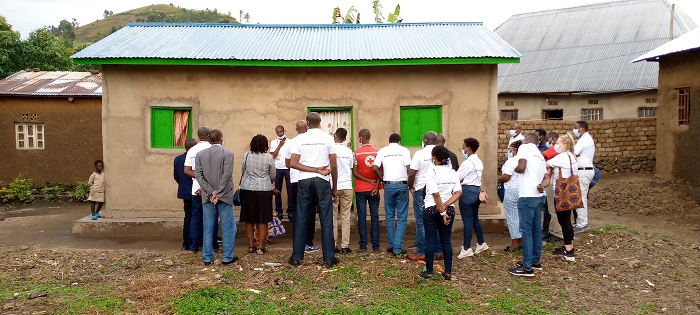 Imwe mu nzu Croix Rouge yubakiye abasenyewe n'imitingito i Rubavu