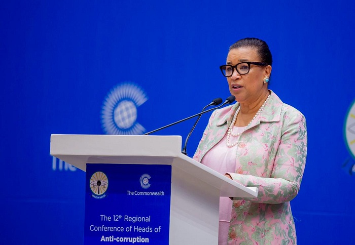 Patricia Scotland avuga ko mu nama ya CHOGM hazanigirwamo ibijyanye no kurwanya ruswa