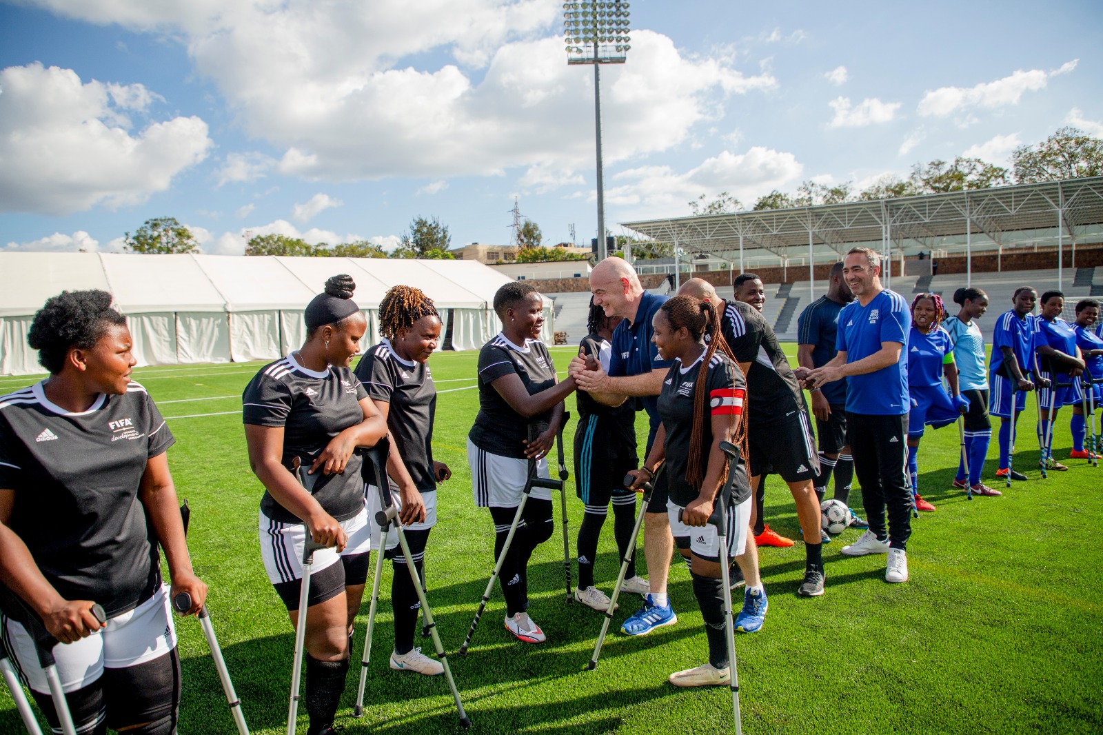 Gianni Infantino uyobora FIFA yitabiriye itangizwa ry