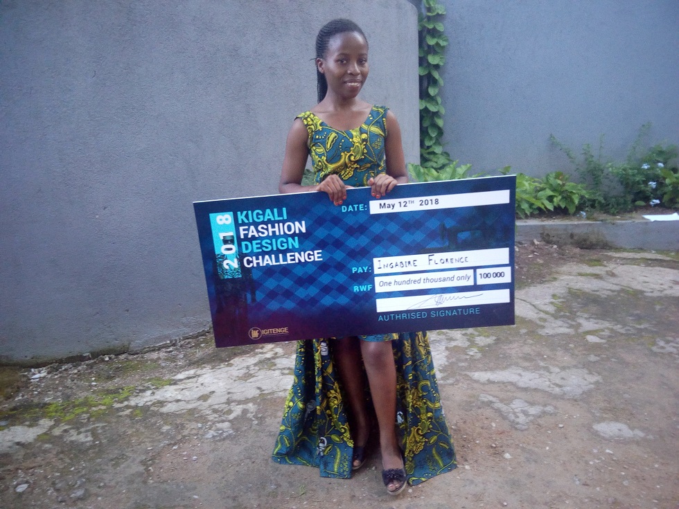 Ingabire Florence, umudozi watsinze irushanwa ahembwa ibihumbi 100Frw