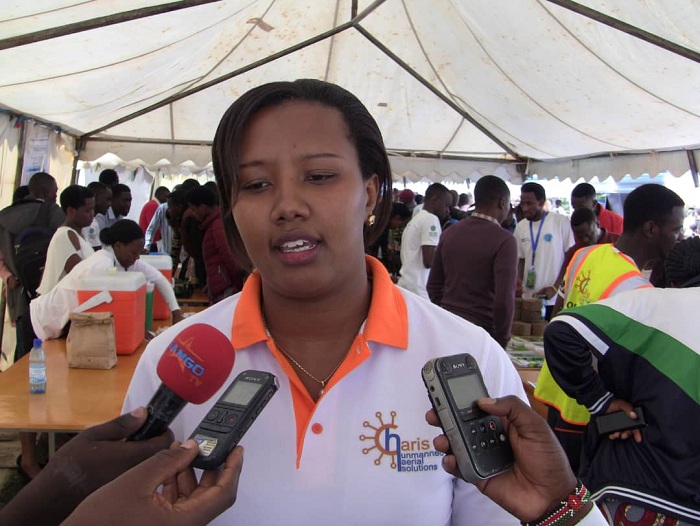 Ingabire Ruziga Mamy uhagarariye umushinga Charis ukoresha drones mu buhinzi