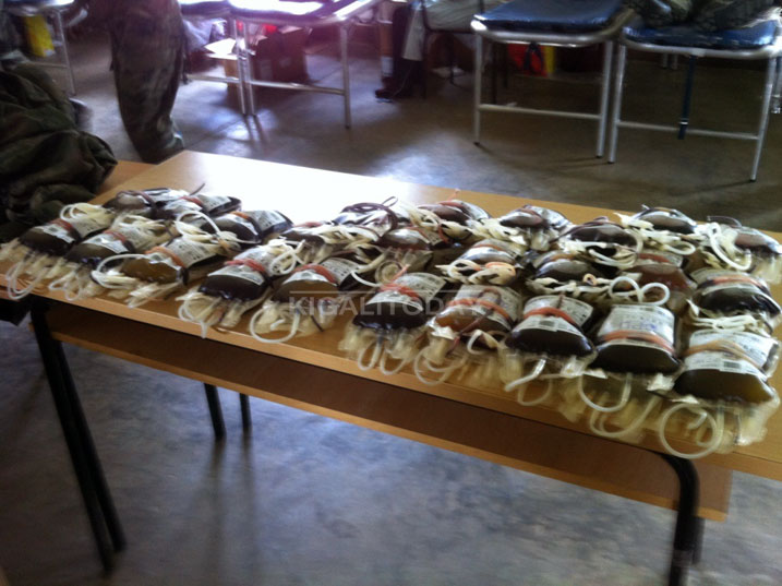 Amwe mu maraso yatanzwe n'Ingabo z'Igihugu zo mu ishuri rya gisirikare rya Gako 