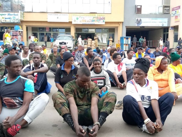 Ingabo z'igihugu na zo zari zitabiriye siporo rusange