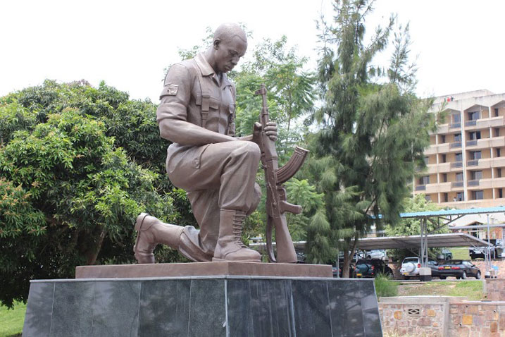 Kimwe mu bishushanyo (monuments) bigize Ingoro y'umurage y'amateka ya Jenoside.