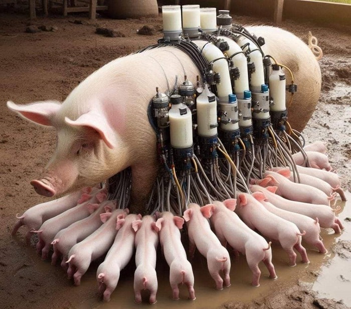 Ibibwana bihabwa amata bimeze nk