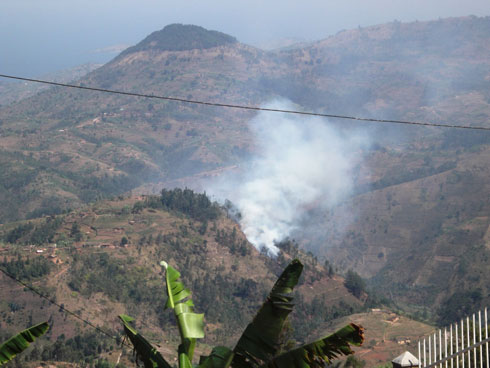 Umuriro watwitse ahagera kuri hegitari eshatu.