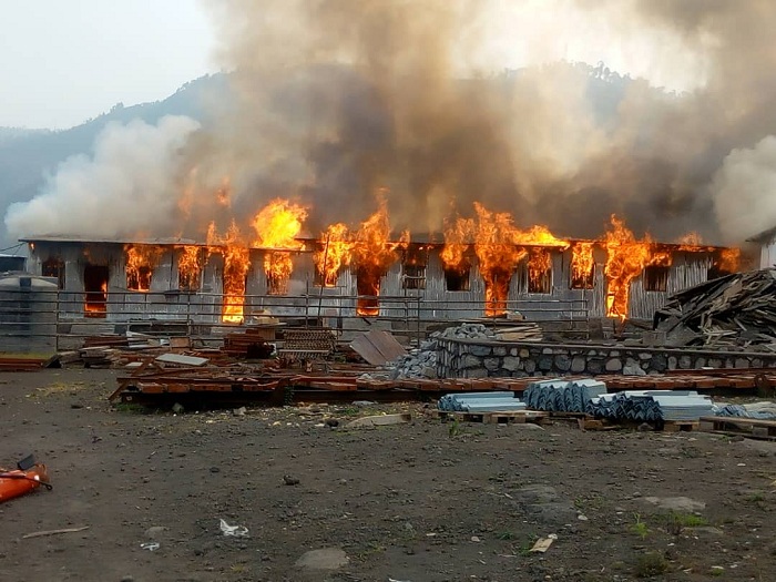 I Musanze ubwo inkongi yatwikaga amacumbi y