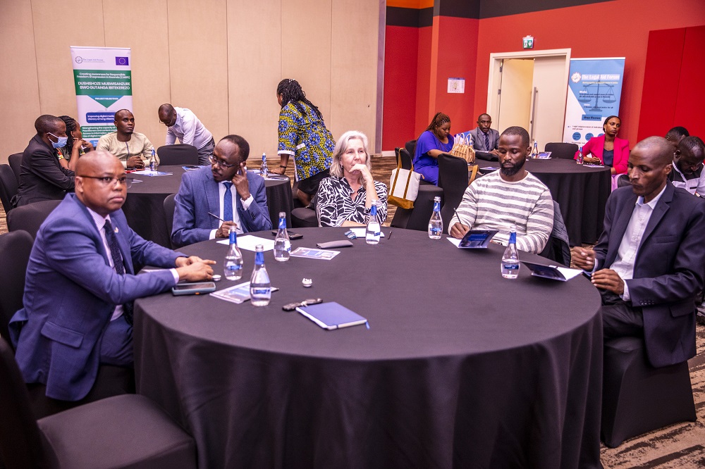 Bamwe mu bayobozi bahagarariye inzego zagize uruhare mu gutegura iki gikorwa no kugitera inkunga