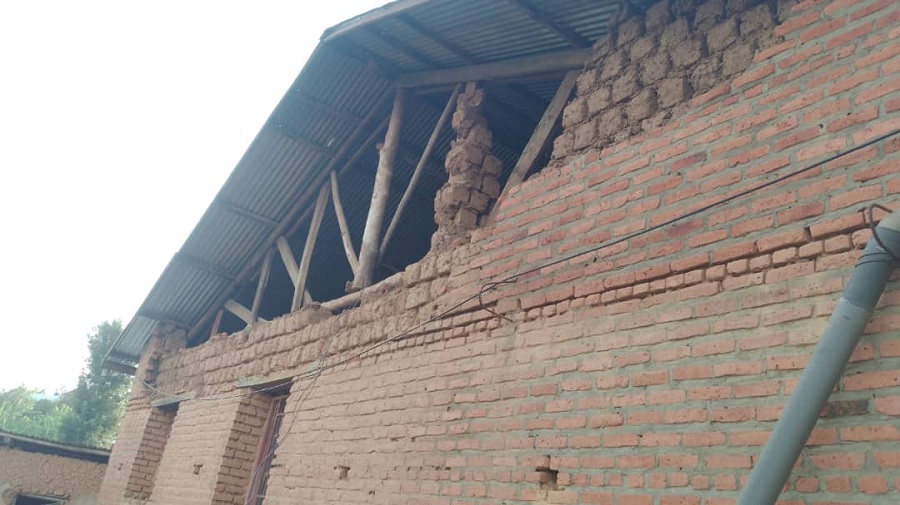 umutingito watumye inzu zimwe zangirika