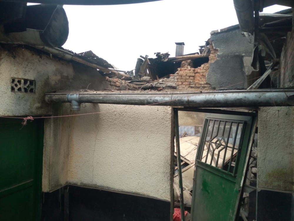 Imwe mu nzu bivugwa ko zangijwe n