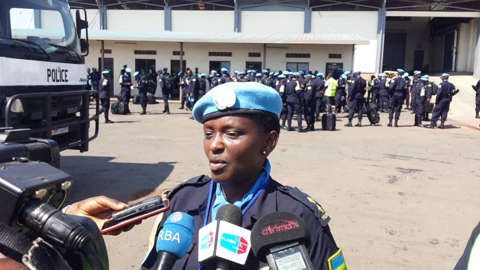 IP Alice Bayela Kalisa, wari uhagarariye abapolisi b'abagore