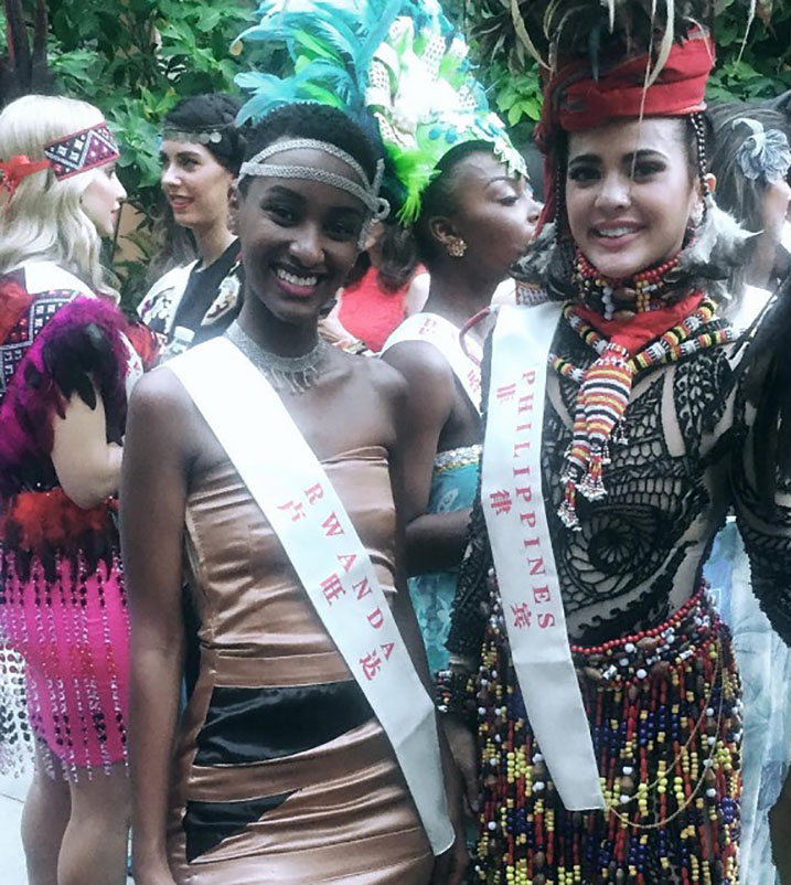 Iradukunda Liliane na mugenzi we wo muri Philipine mu myiyereko