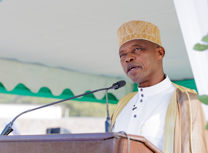 Sheikh Salim Hitimana ageza ijambo ku bitabiriye uwo munsi mukuru