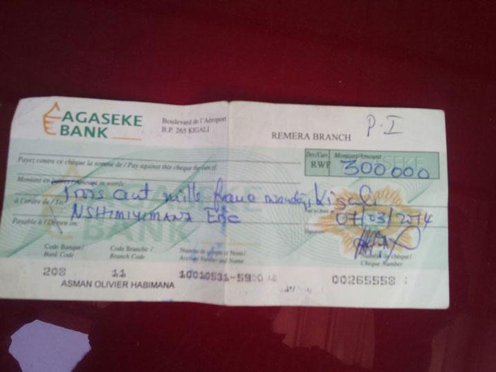 Iyi nayo ni indi yahaye umwe muri abo basore.