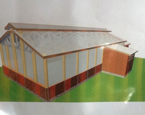 Iyi niyo nzu azajya ahingamo ibyo birayi nta butaka bukoreshejwe.