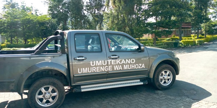 Iyi modoka izafasha abatuye mu Murenge wa Muhoza mu gucunga umutekano