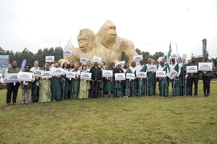 Bamwe mu byamamare byitabiriye umuhango wo kwita izina abana 20 b