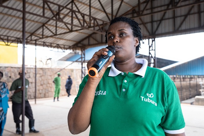 Jeanne Mukarukundo uhagarariye gahunda yo gutera ibiti muri Tubura avuga ko Tubura ifite intego yo gutera ibiti birenga Miliyoni 250 kugera mu mwaka wa 2030