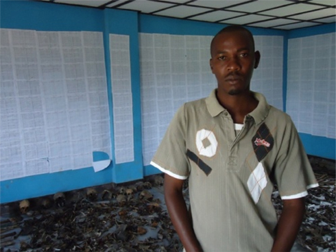 Iyamurenye Lazaro, Umuyobozi w'Akagari ka Gitarama aho imibiri ibitse mu gihe itarashyingurwa mu cyubahiro