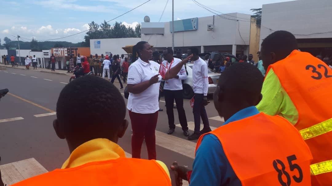 Umuyobozi w'Akarere ka Nyagatare wungirije ushinzwe imibereho myiza, Murekatete Juliet, yabanje guha impanuro abitabiriye isiganwa