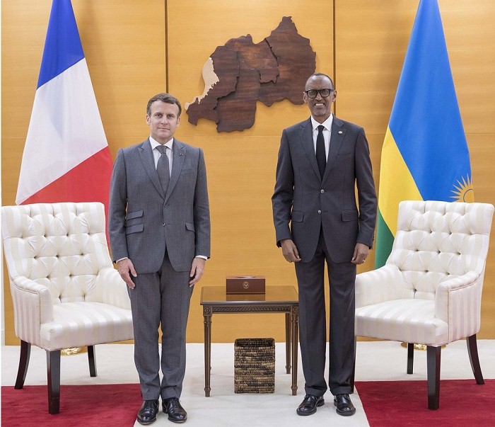 Perezida Macron yasuye u Rwanda, yakiriwe na Perezida Kagame