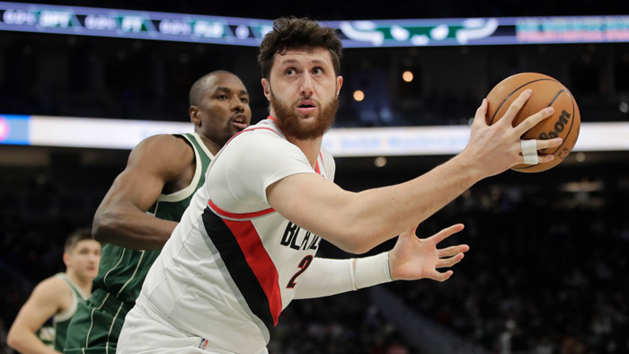 Jusuf Nurkić akina mu ikipe ya Portland Trail Blazers 