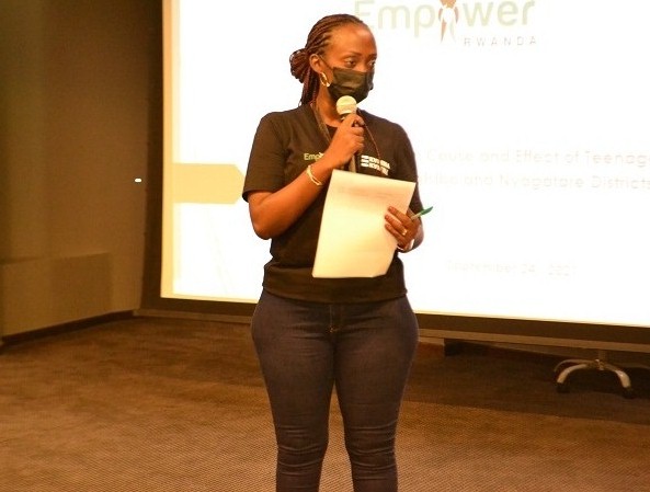 Kabatesi Olivia avuga ko bazafasha abana batewe inda kwiga imyuga bakanahabwa ibikoresho by'ibanze