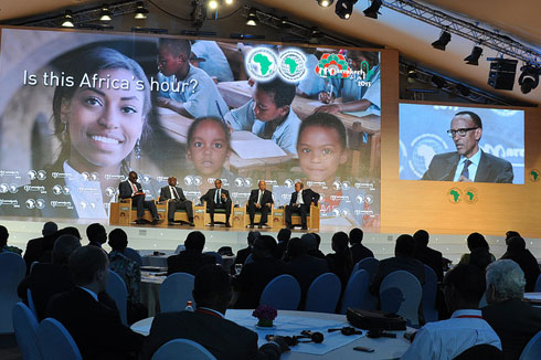 Perezida Kagame yitabiriye inama ya Banki nyafurika itsura amajyambere yabereye muri Maroke.