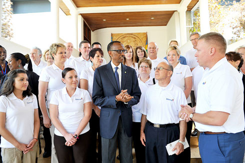 Perezida Kagame hamwe n