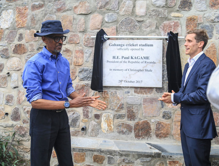 Perezida Kagame yatashye ikibuga mpuzamahanga cya Cricket cyubatse i Gahanga