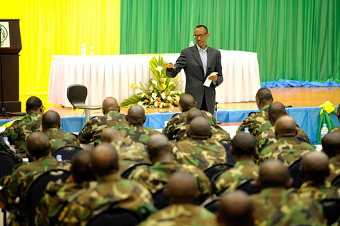 Perezida Kagame aganira n