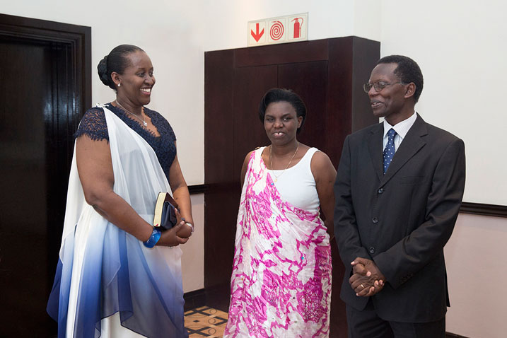 Madamu Jeannette Kagame. Minisitiri Venantie Tugireyezu na Pasiteri Rutayisire Antoine.