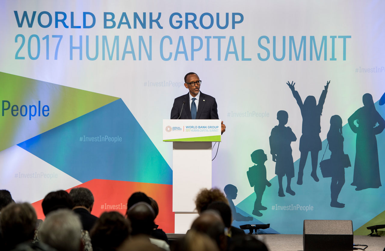 Perezida Kagame ageza ijambo ku bitabiriye iyi nama