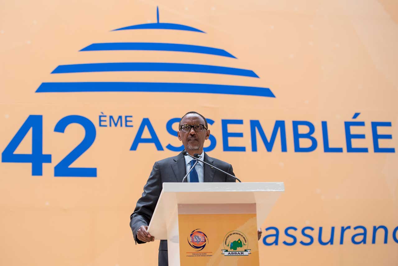 Perezida Kagame ageza ijambo ku bitabiriye inama ya FANAF