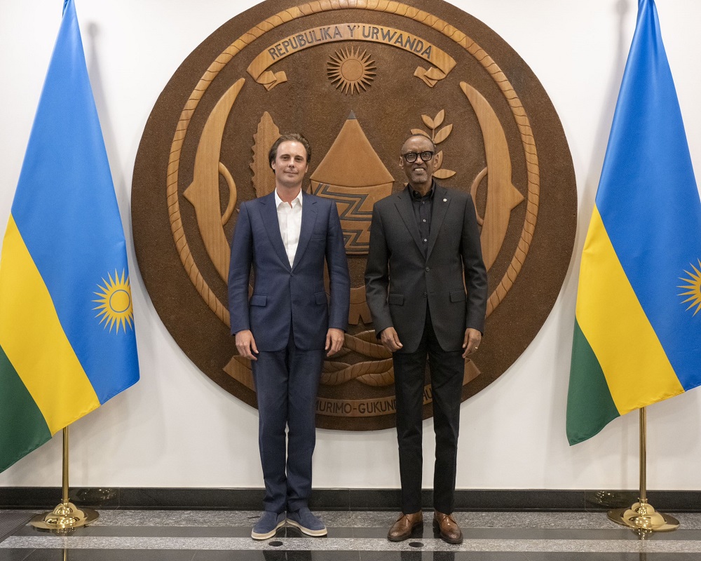 Perezida Paul Kagame na Cyrille Bolloré